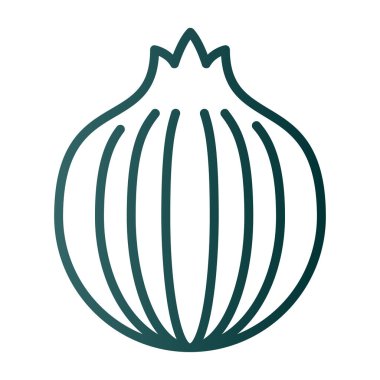 Soğan vektörü simgesi, illüstrasyon 