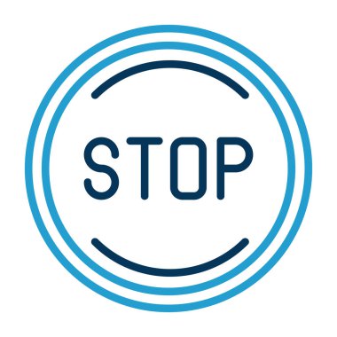 Kes şunu. Web simgesi basit illüstrasyon 