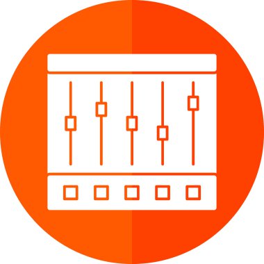 Denetleyici ya da müzik çalar simgesinin vektör çizimi 