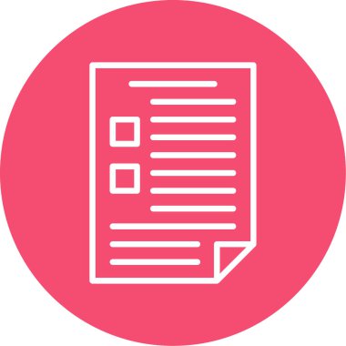 belge simgesi, vektör illüstrasyonu basit tasarım