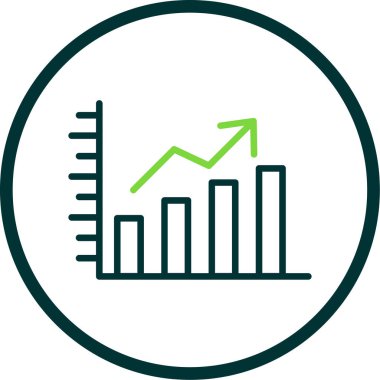 iş grafiği simgesi, vektör illüstrasyonu basit tasarım