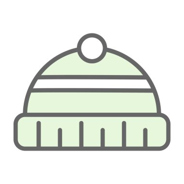 Kolayca değiştirebilen veya düzenleyebilen kış kapsülü renk vektörü simgesi