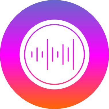 Moda tarzında izole edilmiş müzik simgesi