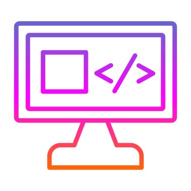 bilgisayar simgesi, vektör illüstrasyonu