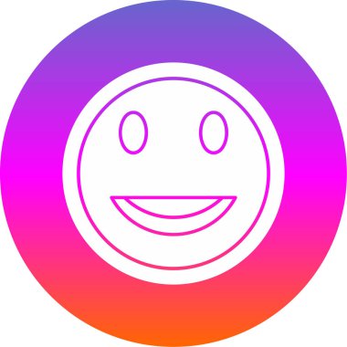 Moda tarzı ve vektör illüstrasyonunda emoji simgesi