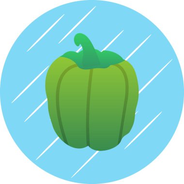 çan biberi simgesi, vektör illüstrasyonu