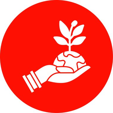 Bir ağaç simgesinin vektör illüstrasyonu