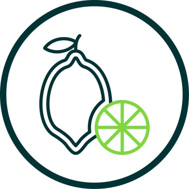 lemon. Web simgesi basit illüstrasyon