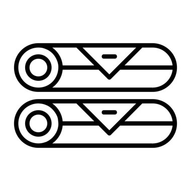 Yumurta ruloları web simgesi basit tasarım resimleme arkaplanı 