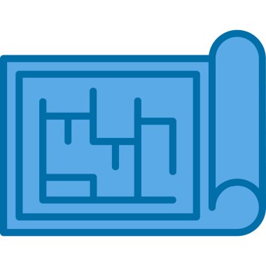 Şablon simgesi, vektör illüstrasyonu basit tasarım