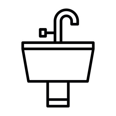 duş ikonu vektör illüstrasyonu