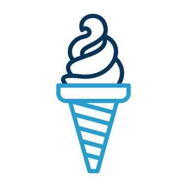 dondurma ikonu vektör illüstrasyonu
