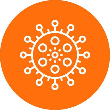 Virüs ikonu vektör illüstrasyonu