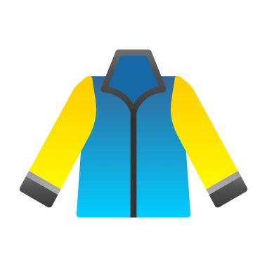 Ceket simgesi, vektör illüstrasyonu basit tasarım