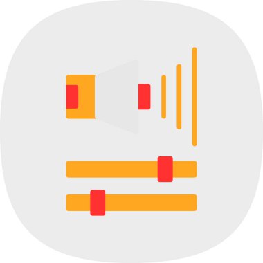 Ses Web simgesi, vektör çizim. 