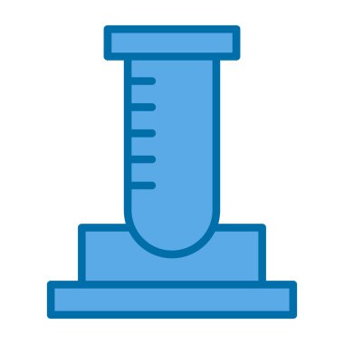 Test tübü simgesi, vektör illüstrasyonu
