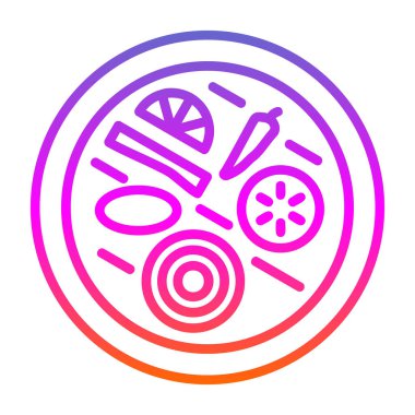 Gıda simgesinin vektör illüstrasyonu