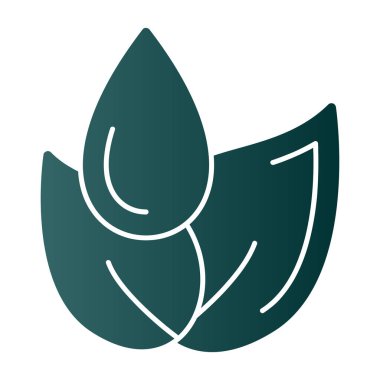 Yaprak. Web simgesi basit illüstrasyon