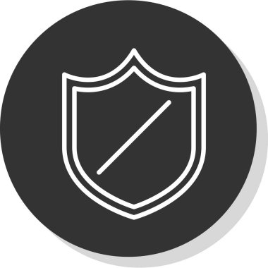 kalkan simgesi web basit illüstrasyon