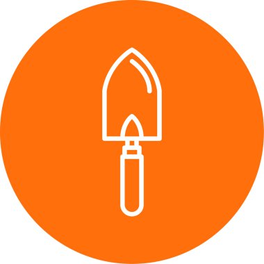 Trowel düz simgesi, vektör illüstrasyonu