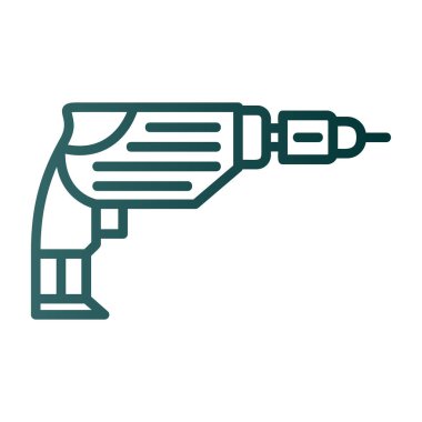 Sondaj makinesi ikon vektör çizimi