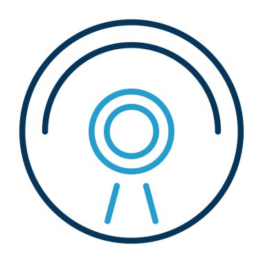 CD mi? Web simgesi basit illüstrasyon