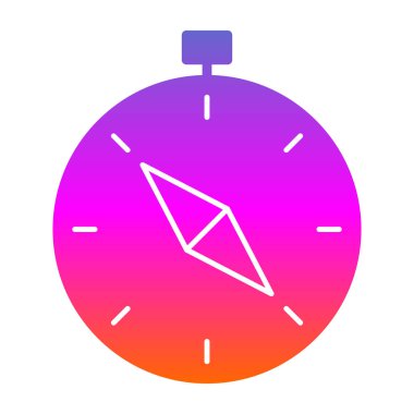 vector illustration of Compass modern icon            