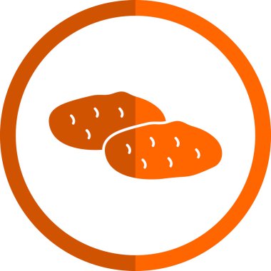 Patates. Web simgesi basit illüstrasyon 