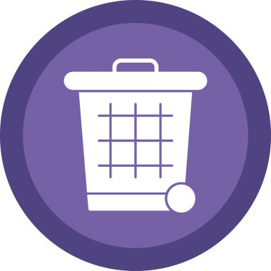 Çöp kutusu vektör illüstrasyonuName 