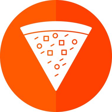 Pizza yaratıcı ikon vektör illüstrasyonu                