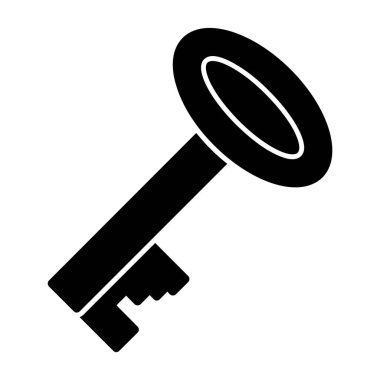 Anahtar. Web simgesi basit illüstrasyon