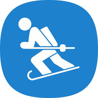 Bir kadın bir snowboard ile vektör çizim