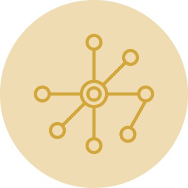 eşsiz ağ vektör simgesi