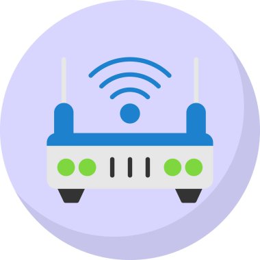 wifi internet yönlendirici vektör çizimi 
