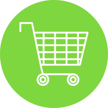 Alışveriş arabası ikonu. vektör illüstrasyonu                     