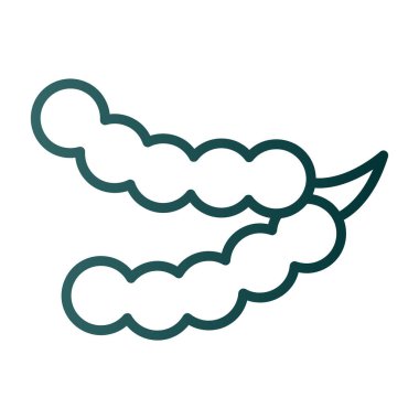 bulut vektörü ince çizgi simgesi