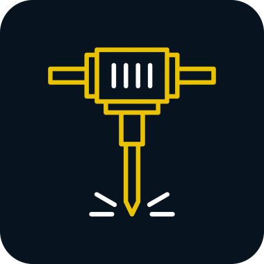 Modern matkap simgesinin vektör illüstrasyonu