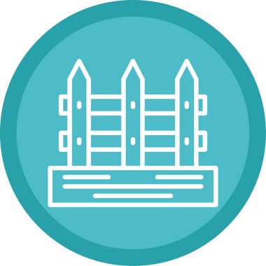 Çit. Web basit illüstrasyonu