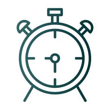 çalar saat simge vektör çizim