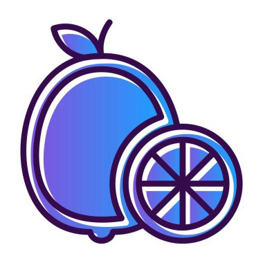 limon meyve vektörü basit simge