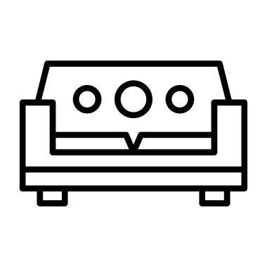 Kanepe. Web simgesi basit tasarım