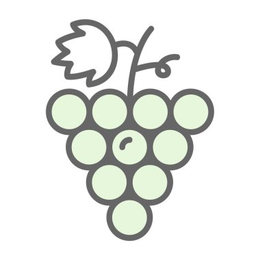 Üzüm. Web simgesi basit illüstrasyon