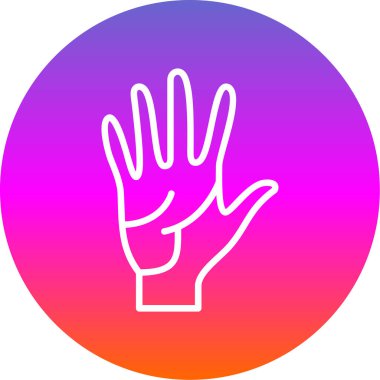 İnsan el simgesi, vektör illüstrasyonu