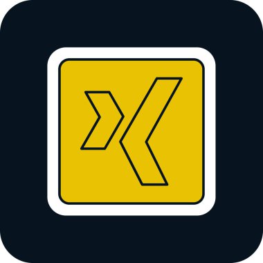 Doldurulmuş çizgili çapraz ok simgesi mavi arkaplanda izole edildi. Vektör.