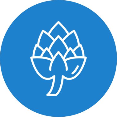 Enginar mı? Web simgesi basit illüstrasyon