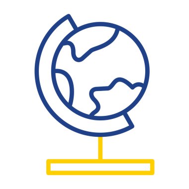 dünya küresel vektör düz tasarım 