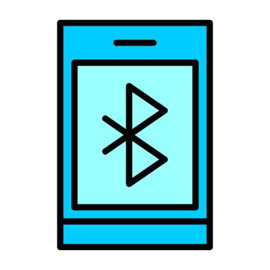 Bluetooth Web simgesi basit illüstrasyon 