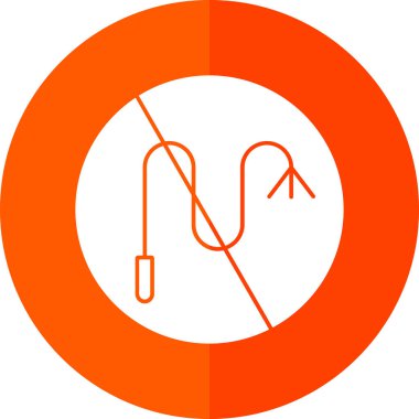 Kırbaç ağ ikonu vektör çizimi yok