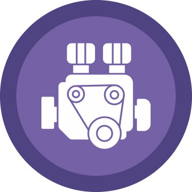 Benzin deposu. Basit illüstrasyon