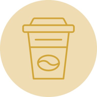 Kahve fincanı. Web simgesi basit illüstrasyon                